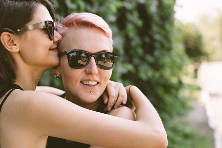 LGBTQ+ Rehab | lgbtqia couple smiling